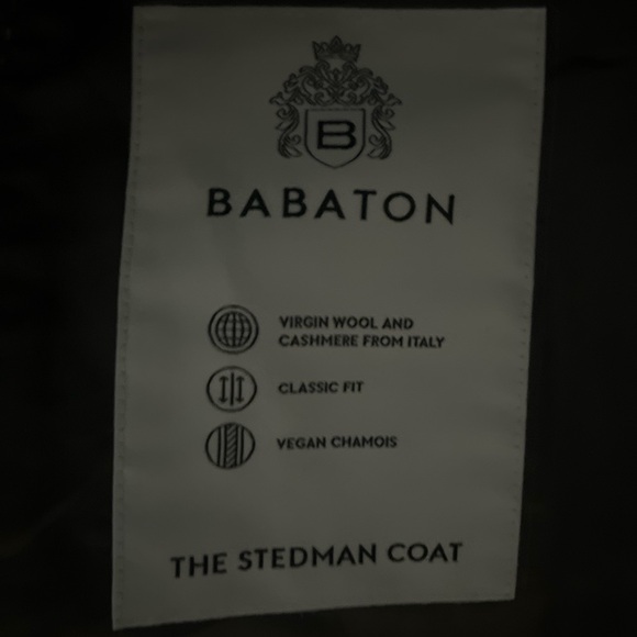 Babaton Gray Herringbone Trench Coat - Picture 7 of 8